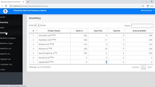 Pharmacy Sales Inventory Management System Demo [upl. by Annelak372]