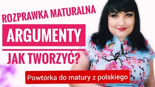 Rozprawka maturalna argumenty i przykłady Powtórka do matury z polskiego [upl. by Taylor]