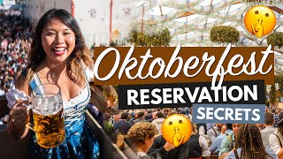 OKTOBERFEST RESERVATION GUIDE  Secret Tips for Oktoberfest Tickets in Munich [upl. by Dalila293]