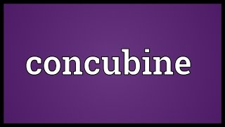 Concubine Meaning [upl. by Ardene]