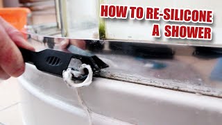 How to PROPERLY ReSilicone a Shower [upl. by Aciemaj]