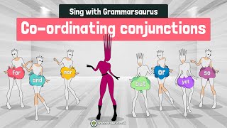 Sing with Grammarsaurus  Coordinating Conjunctions FANBOYS [upl. by Ylrad]