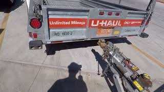 Safe Trailering Demonstration  UHaul  How To Properly Load A Trailer [upl. by Ayirp]