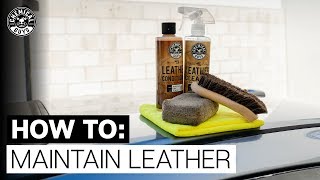 How To Correctly Clean amp Condition Leather  Chemical Guys [upl. by Umont]