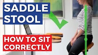 How To Sit Correctly On A Saddle Stool [upl. by Annoif126]