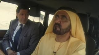 Sheikh Mohammed driving around Dubai with BBC News [upl. by Annirtak]