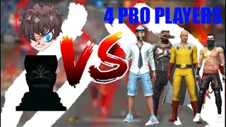 Vincenzo amp Ruok Vs 4 Pro Players FreeFire [upl. by Schach]