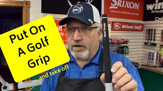 How To Put On A Golf Grip 2020 [upl. by Ardnasak669]