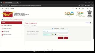 How to track India Post Office Courier or Parcel  Consignment Number [upl. by Etsirhc972]