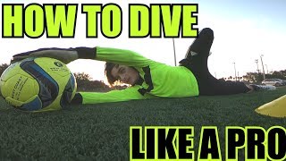 Goalkeeper Training How To Dive Without Hurting Yourself [upl. by Arjan]