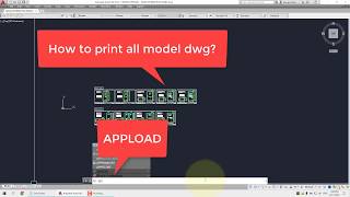 Using lisp TPL to print multi dwg in model space  AutoCAD [upl. by Ahseyk]