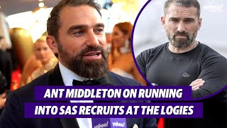 Ant Middleton on running into SAS recruits at The Logies  Yahoo Australia [upl. by Erodoeht]