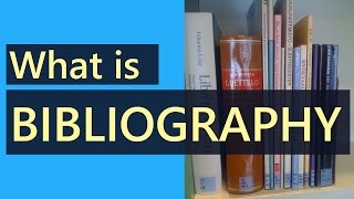 What is Bibliography  What is the Difference Between Reference and Bibliography [upl. by Worl]