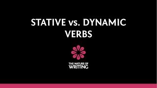 Stative and Dynamic Verbs  Parts of Speech [upl. by Ymerrej]