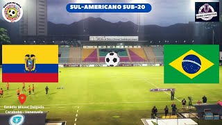 EQUADOR X BRASIL SULAMERICANO SUB20 [upl. by Goldwin]