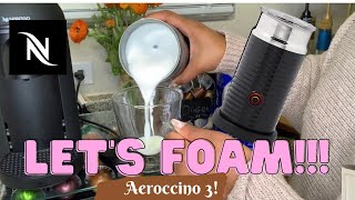 How To Foam Milk With Aeroccino 3 Make Coffee With Foam Tips amp Tricks  Easy Foamed Latte Recipe [upl. by Wiener482]