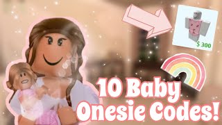 10 Aesthetic Baby Onesie Codes For Bloxburg  Stxawberrii [upl. by Isidor]