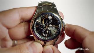 Seiko HowTo Video Perpetual Chronograph With Caliber V198 [upl. by Ardnoyek]