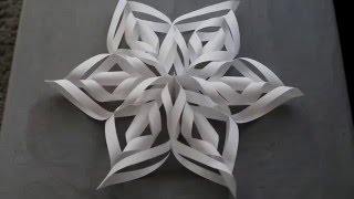 3D Paper Snowflakes DIY [upl. by Otero]