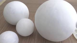 Como hacer Esferas para cualquier proyectoHow to make paper mache spheres [upl. by Canon]