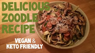 The Best Zoodle Recipe  vegan amp keto friendly [upl. by Dorcia916]