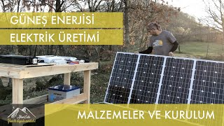 Güneş Enerjisi Elektrik Üretimi Malzemeler ve Kurulum [upl. by Ahsael]