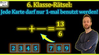 6 KlasseAufgabe Schaffst DU es auch obachtmathe rätsel quiz [upl. by Greenfield168]