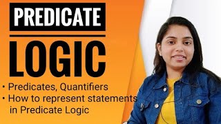 Predicate Logic  Logical Representation  FOPL  Knowledge Reresentation  AI  Kanika Sharma [upl. by Hibbs]