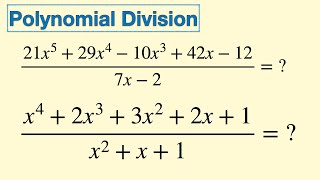 Polynomial Division  Three Methods  ASYear 12 Mathematics [upl. by Yorke]