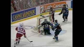 Wings score 7 in Game 7 vs Colorado 2002 [upl. by Alamac]