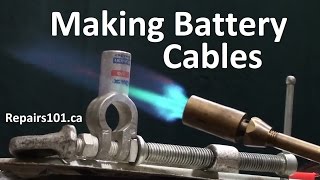 How to make Battery Cables For Auto Marine amp Solar [upl. by Velma]