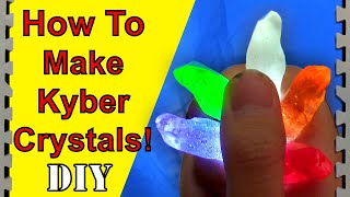 How To Make Kyber Crystals Star Wars DIY [upl. by Einiar]