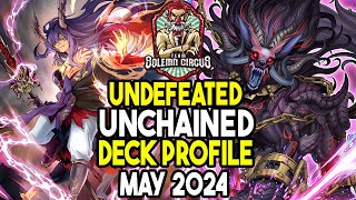 YuGiOh Undefeated Unchained Deck Profile May 2024 [upl. by Cassady]