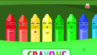 Crayons Ten In The Bed  Crayons Color Song  Learn Colors  Nursery Rhymes Songs [upl. by Fassold]