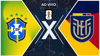 BRASIL X EQUADOR  TRANSMISSÃO AO VIVO  ELIMINATÓRIAS DA COPA [upl. by Elleinad126]