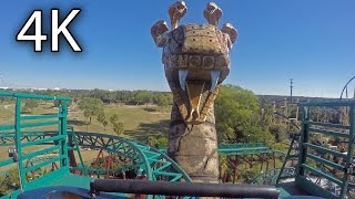 Cobras Curse front seat onride 4K POV Busch Gardens Tampa [upl. by Savina]