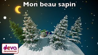 Mon Beau sapin O Christmas Tree French Version ⒹⒺⓋⒶ chanson de Noël des enfants [upl. by Enilekcaj]