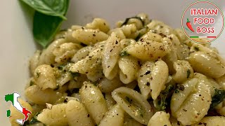 Authentic pesto  6 ingredients Real Italian recipe [upl. by Atteynod961]