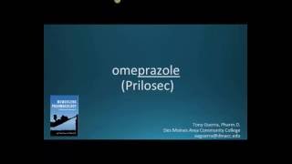 How to pronounce omeprazole Prilosec Memorizing Pharmacology Flashcard [upl. by Klayman]