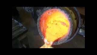 Making Brass from Scrap Copper and Zinc at our Foundry [upl. by Sello]