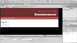 Dreamweaver amp HTML 5 for Beginners  Creating a Simple Website [upl. by Eniwtna]