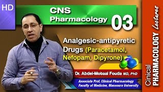 CNS Pharmacology Ar  03  Analgesicantipyretic drugs [upl. by Immas]