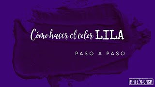 Cómo hacer el color lila [upl. by Eidoj]