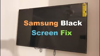 How to Fix Samsung TV Black Screen [upl. by Wendye776]