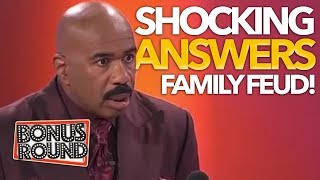 5 SHOCKING ANSWERS ON Family Feud USA Bonus Round [upl. by Peer660]