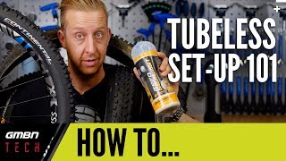 Mountain Bike Tubeless Tyre Set Up 101  GMBN How To [upl. by Norven]