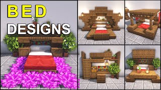 Top 5 AWESOME Bed Designs for Your Minecraft Bedroom [upl. by Suryc627]