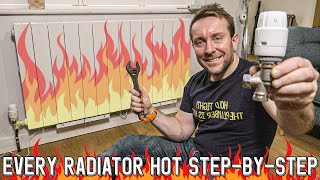 HOW TO GET EVERY RADIATOR HOT  AUTOMATIC BALANCING [upl. by Gnek]