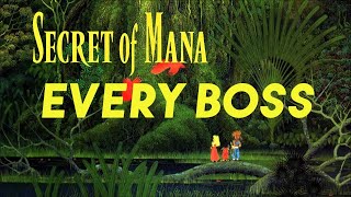 Secret of Mana  All Bosses [upl. by Nnave7]