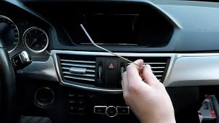 Mercedes W212  How To Remove Front Air Vents [upl. by Ecyarg641]